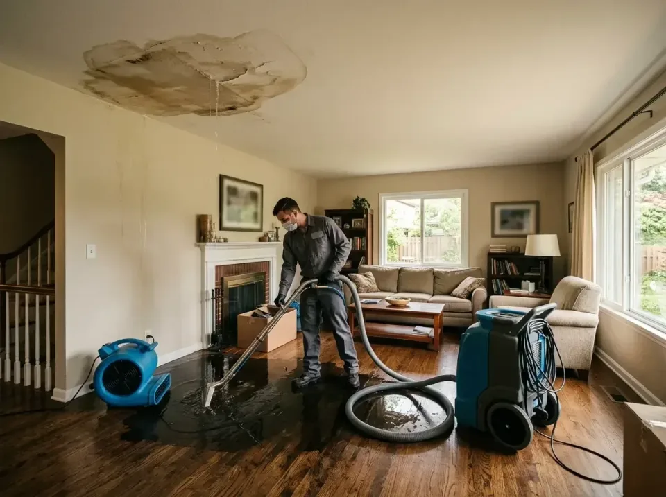 attic-pipe-burst-ceiling-drip-008 — frequently asked questions, Water Damage Restoration & Carpet Care in Whitehall, MI